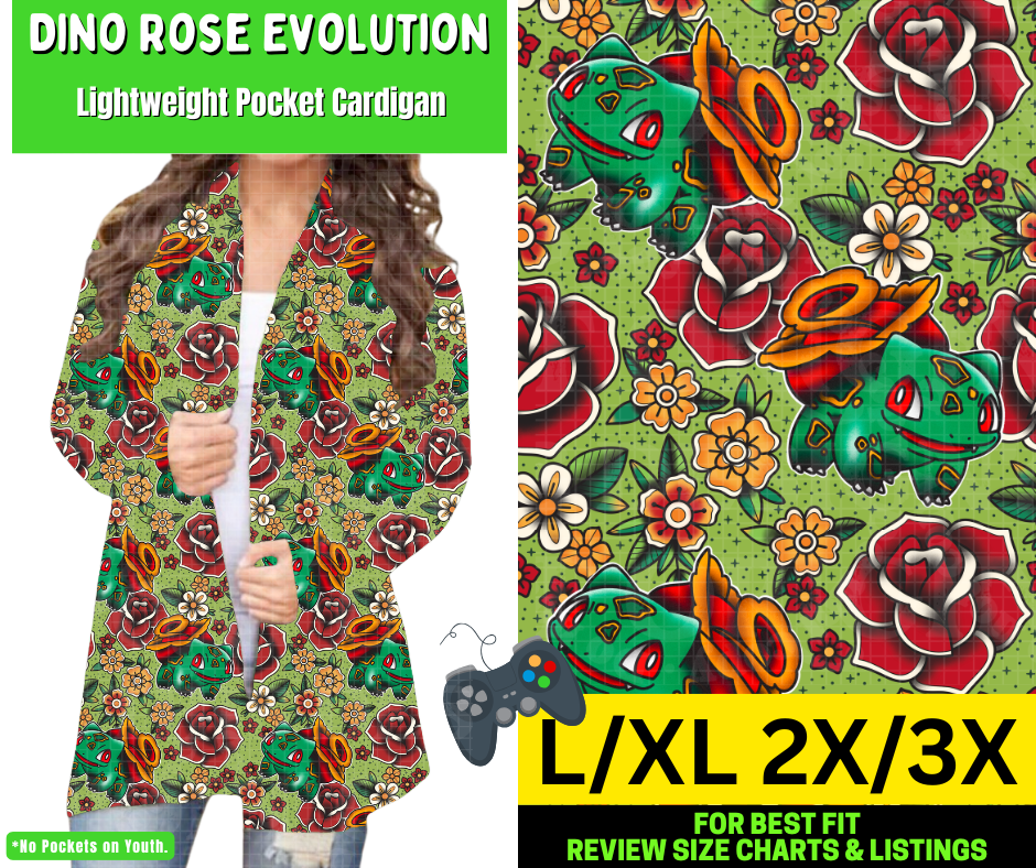 Dino Rose Evolution Pocket Cardigan
