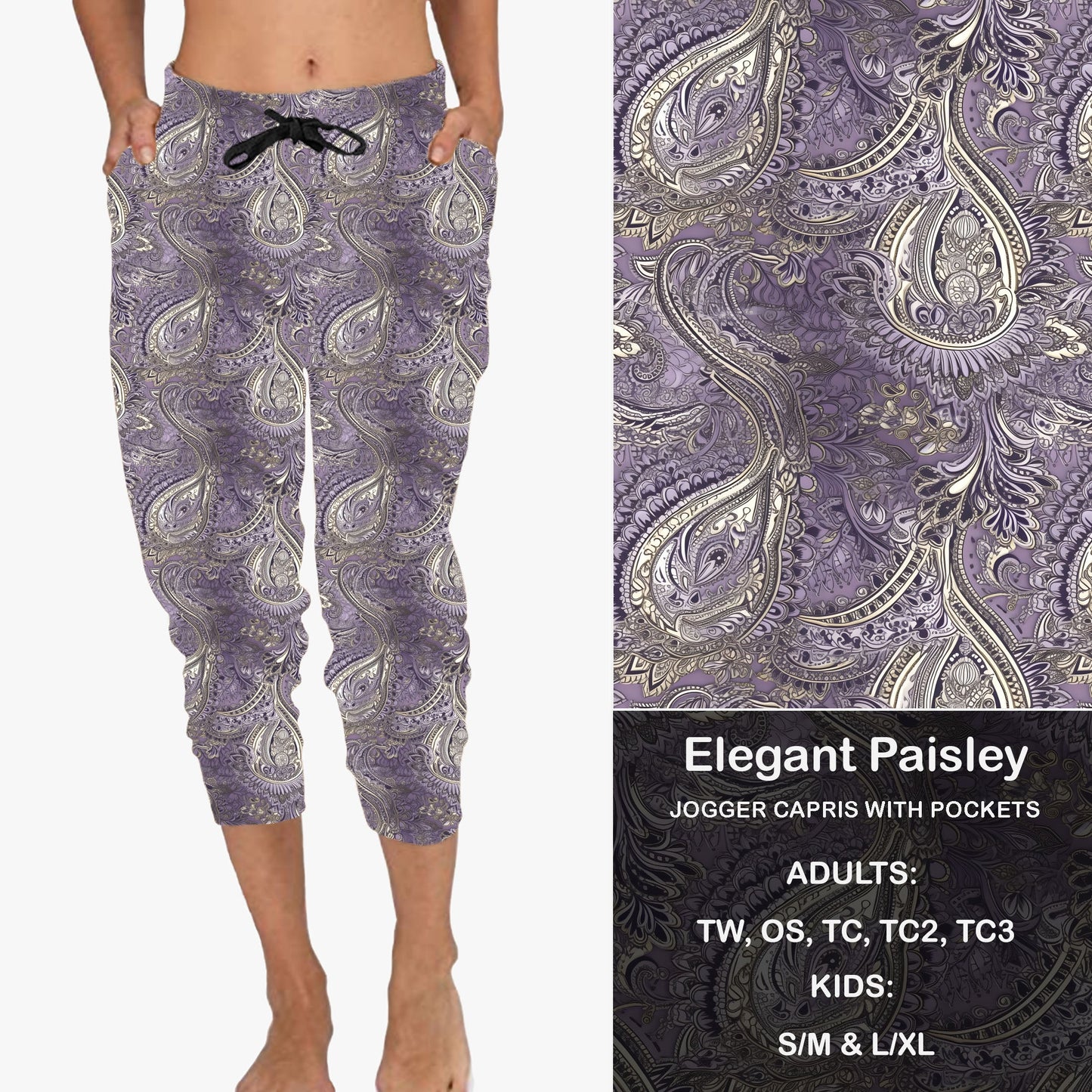 Elegant Paisley - Full & Capri Joggers Preorder Closes 2/23