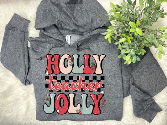 Holly Jolly Teacher DTF