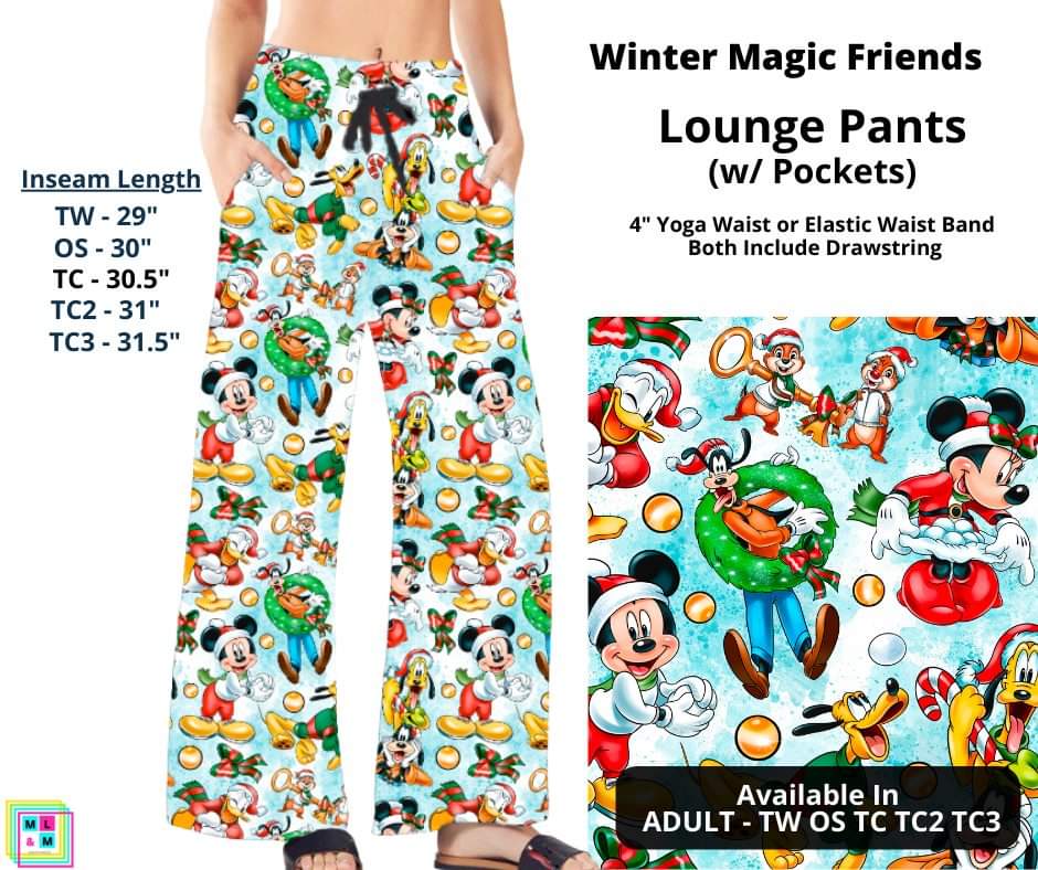 Winter Magic Friends Full Length Lounge Pants