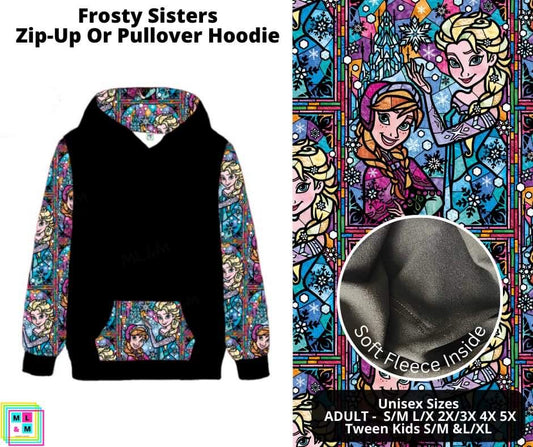 Frosty Sisters Zip-Up or Pullover Hoodie