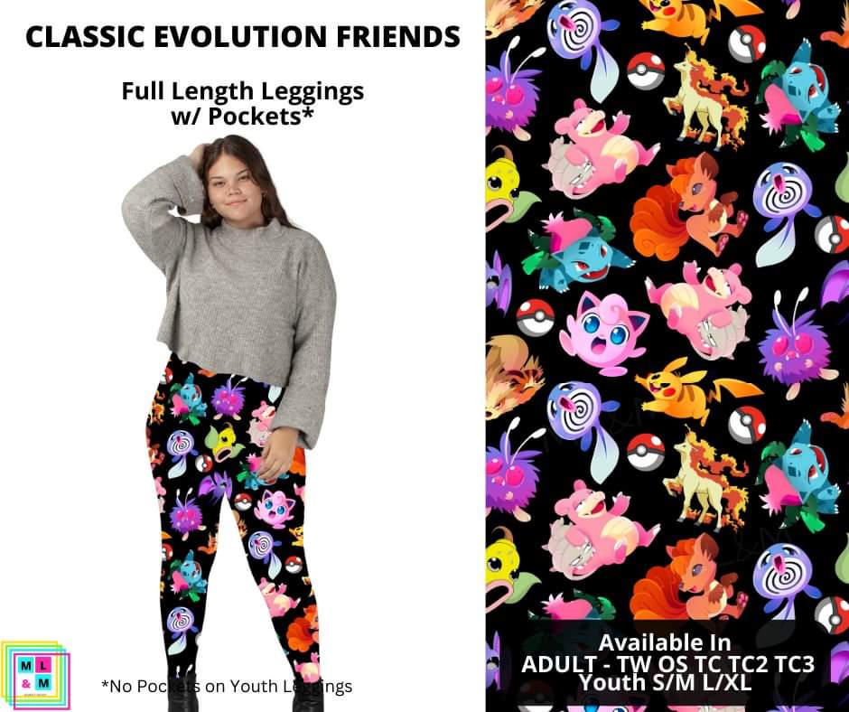 Classic Evolution Friends Full Length Leggings w/ Pockets