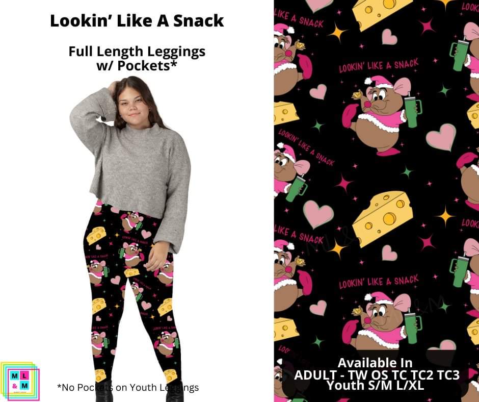 Lookin' Like a Snack Full Length Leggings w/ Pockets