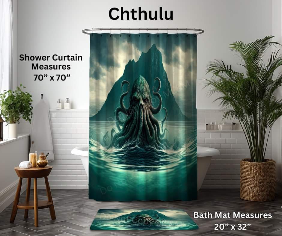 Chthulu Custom Shower Curtain and/or Bath Mat