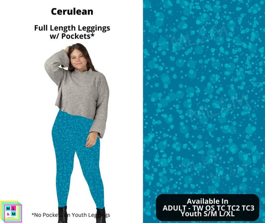 Cerulean Full Length Leggings w/ Pockets