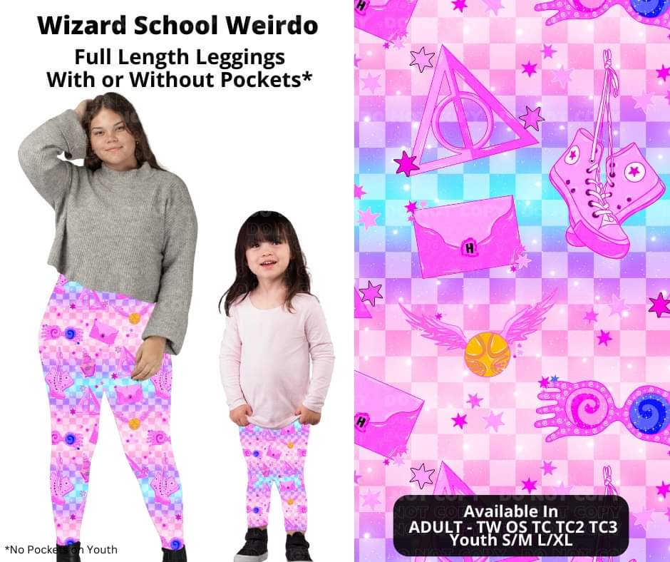 Wizard School Weirdo Full Length Leggings w/ Pockets