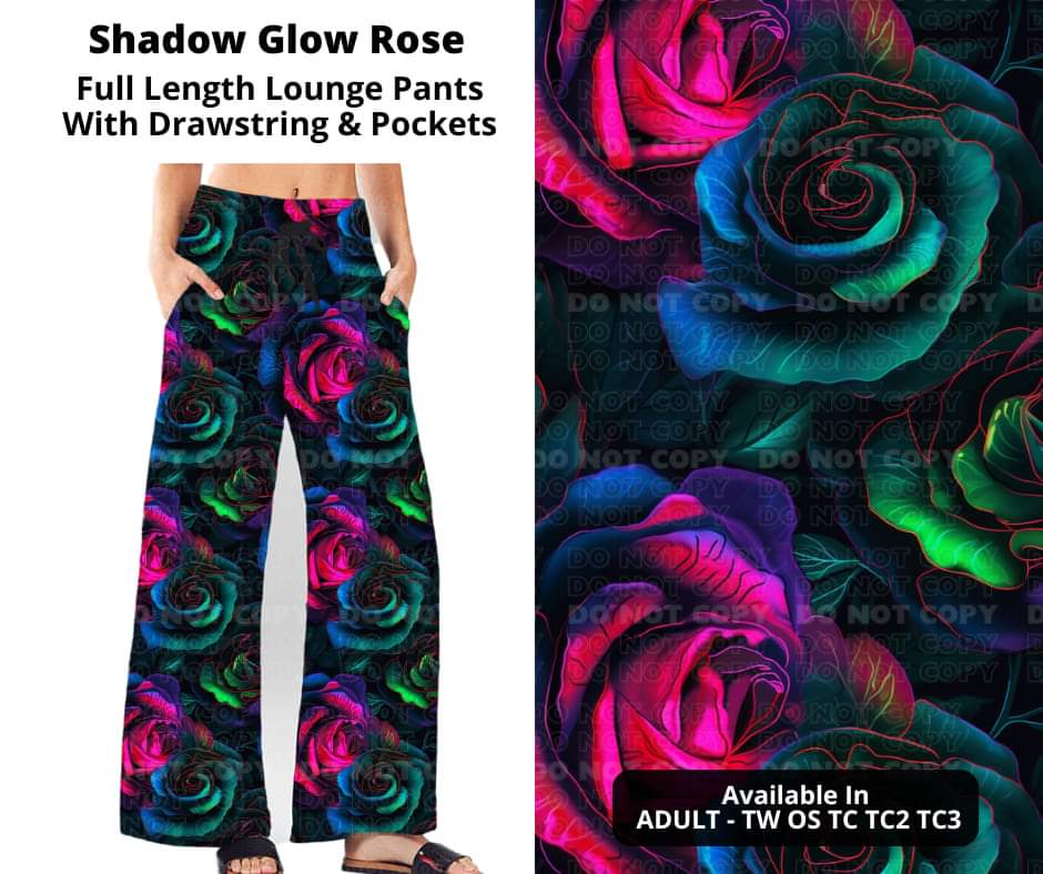 Shadow Glow Rose Full Length Lounge Pants