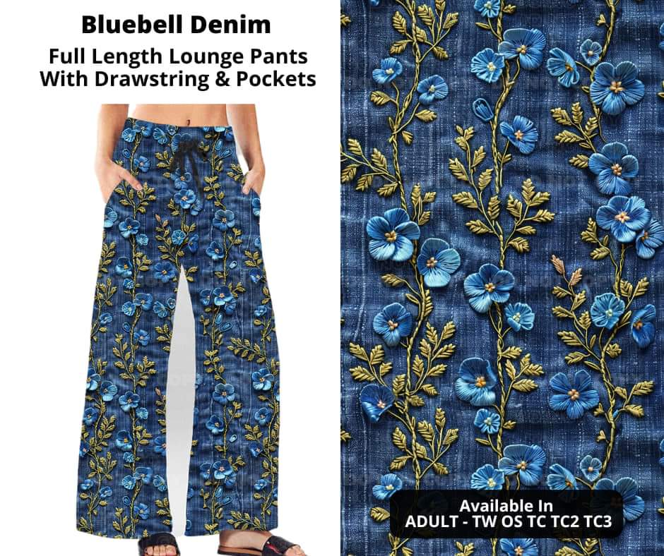 Bluebell Denim Full Length Lounge Pants