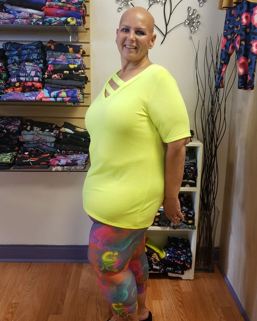 Neon pastel capris with pockets