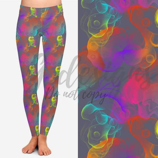 Neon pastel capris with pockets