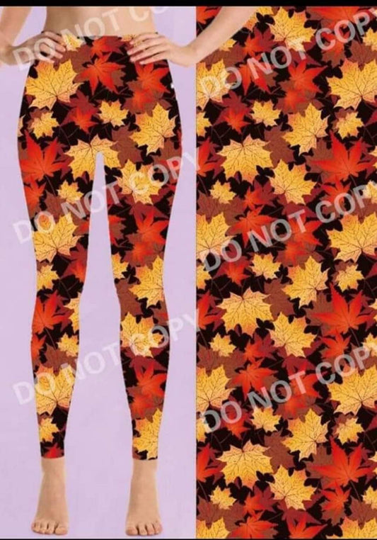 Falling Leaves Leggings, capris, and skorts with pockets