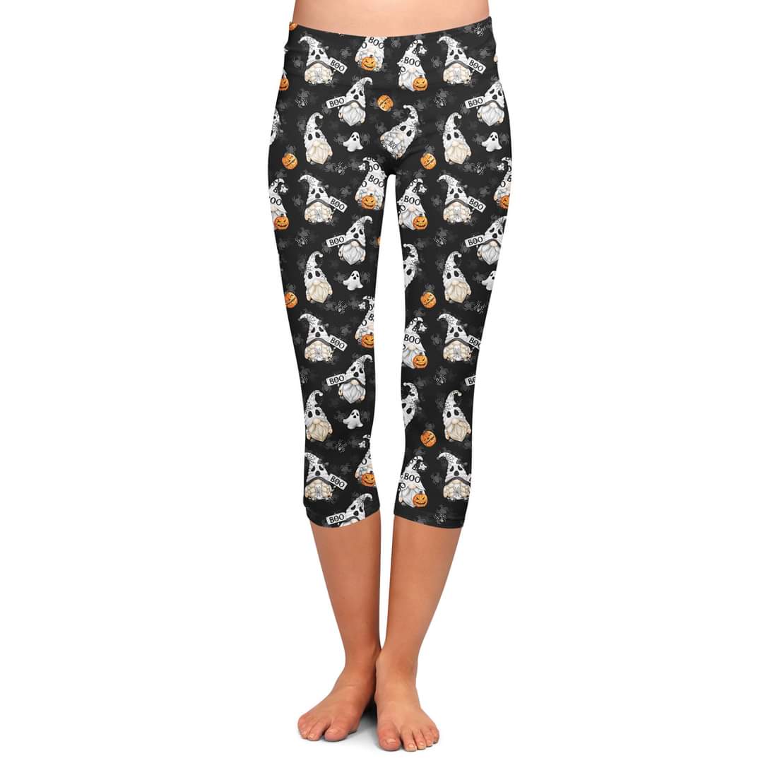 Boo! Gnomes leggings and capris no pockets.