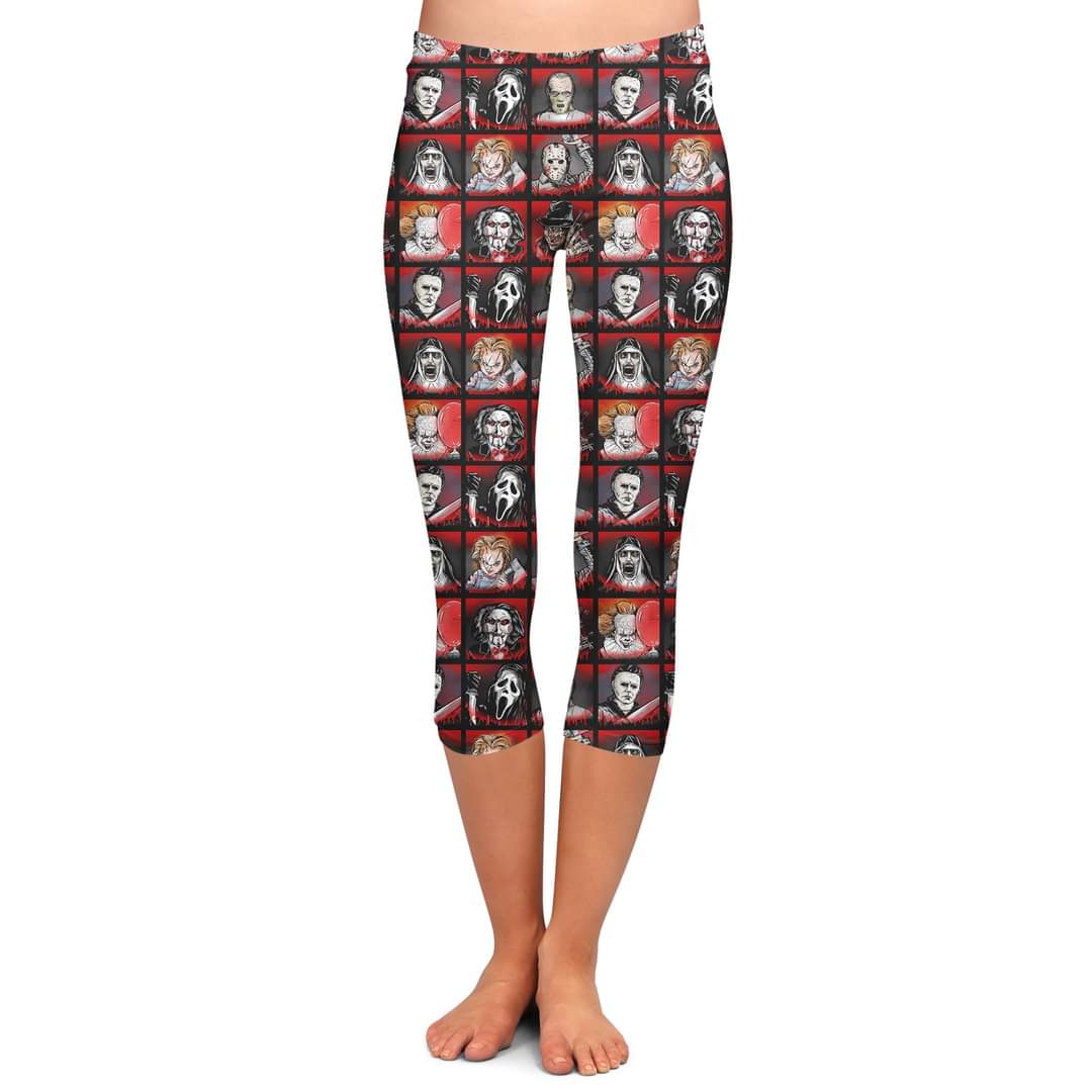 Horror friends leggings with pockets