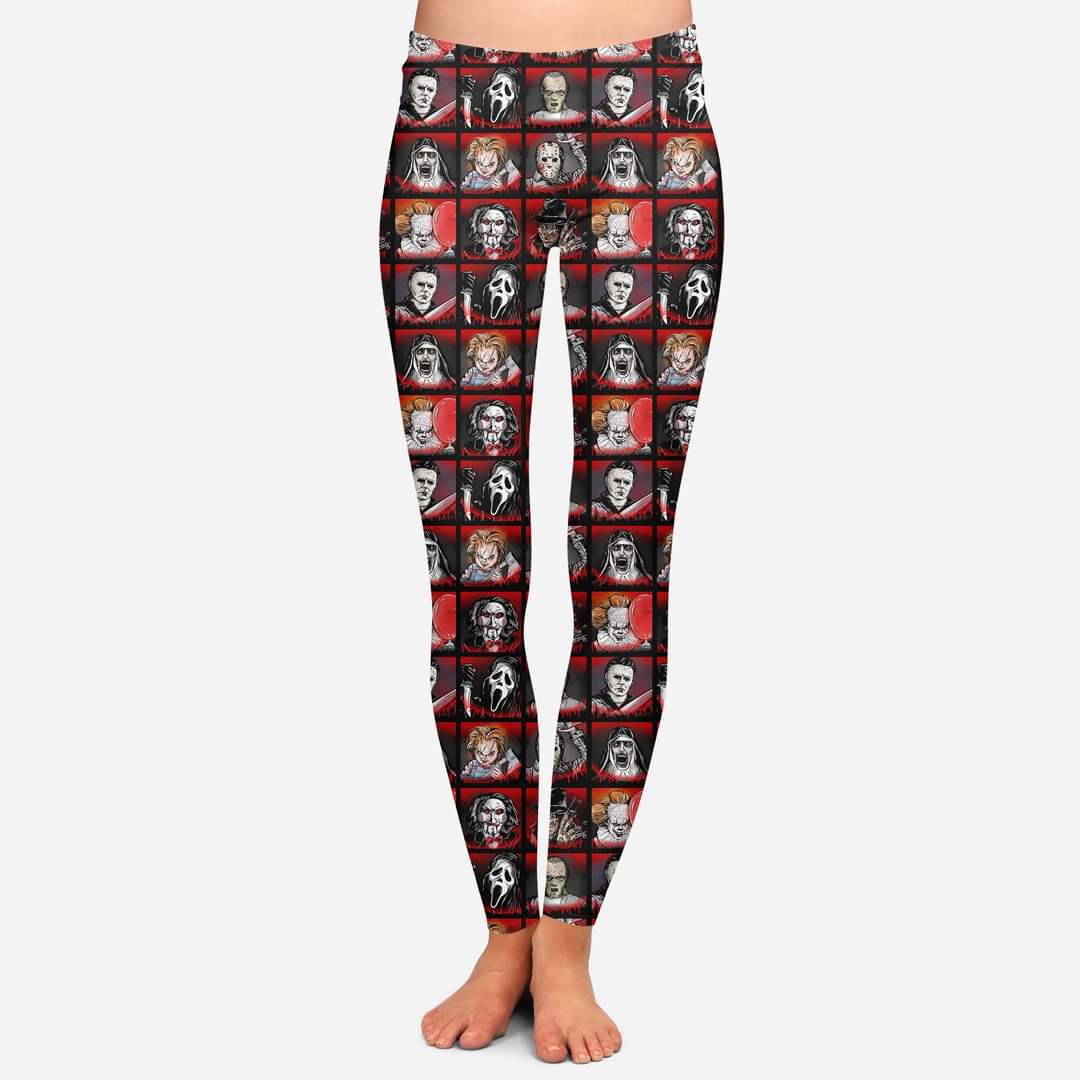 Horror friends leggings with pockets