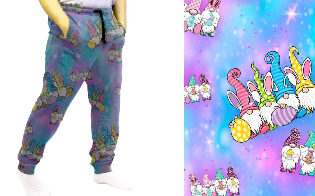Eggscellent Gnome leggings, capris, joggers, and loungers with pockets