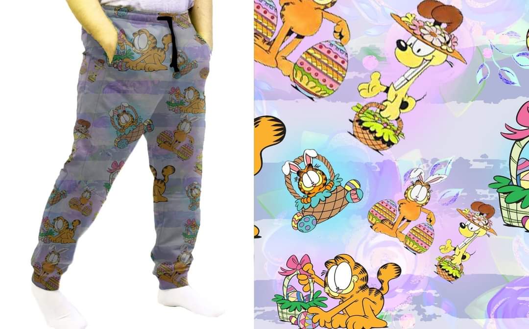 Holiday easter Cat leggings capris joggers and loungers