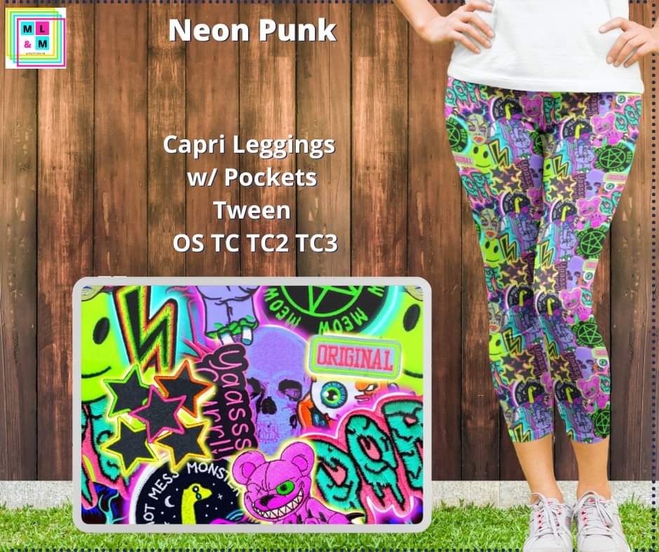 Neon Punk Capris