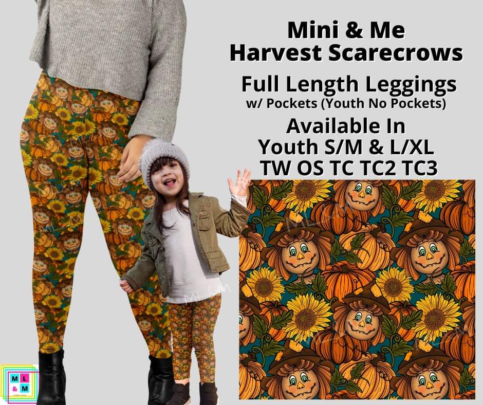 Harvest Scarecrows Full Length Adult & Youth