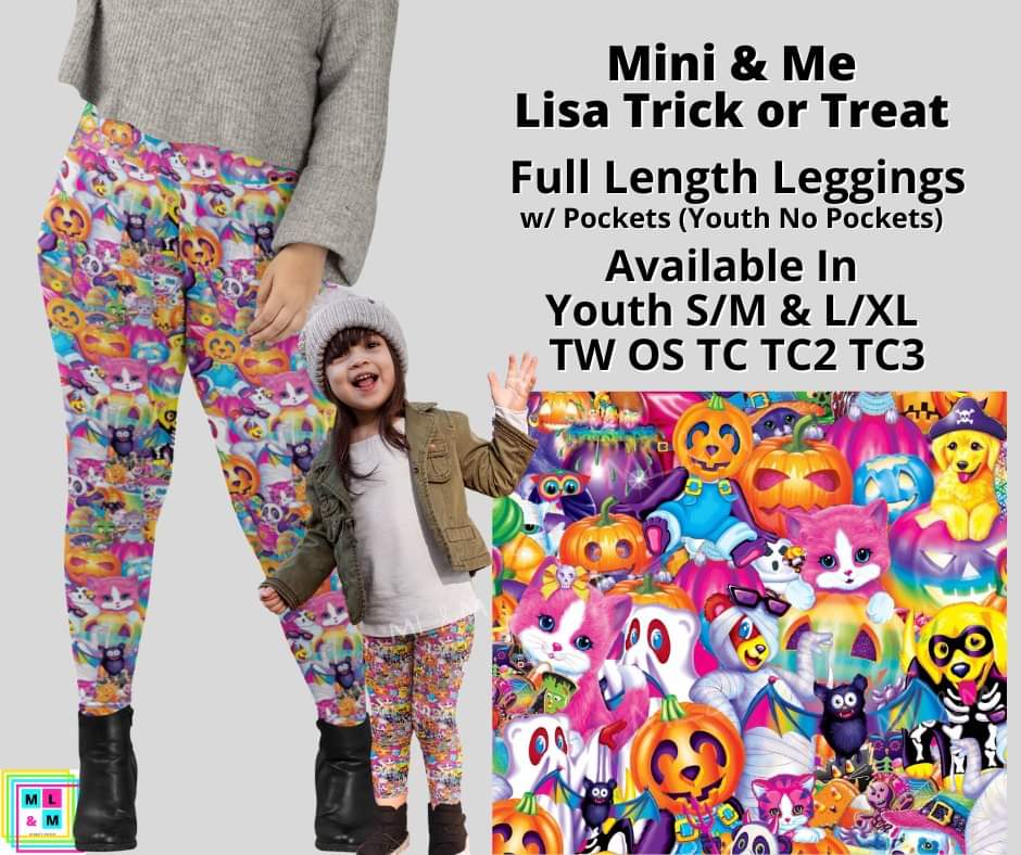 Lisa Trick or Treat Full Length Leggings w/ Pockets