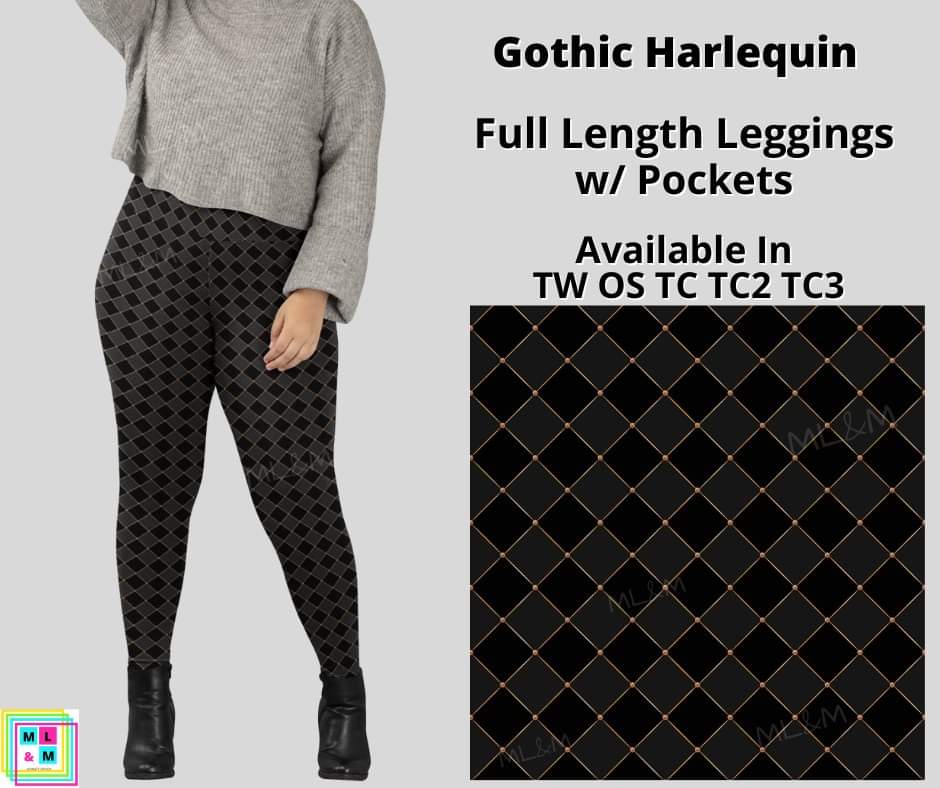 Gothic Harlequin Full Length w/ Pockets