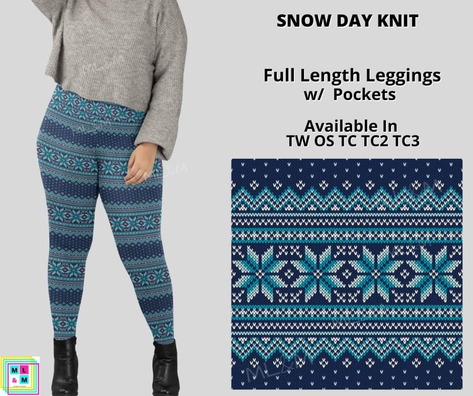 Snow Day Knit Full Length w/ Pockets