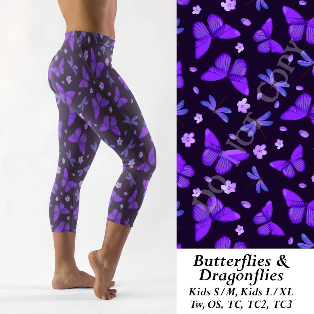 Butterflies & dragonflies joggers