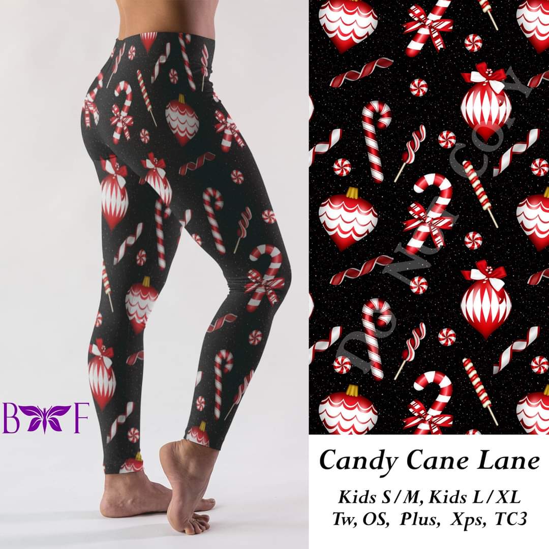 Candy cane lane capris