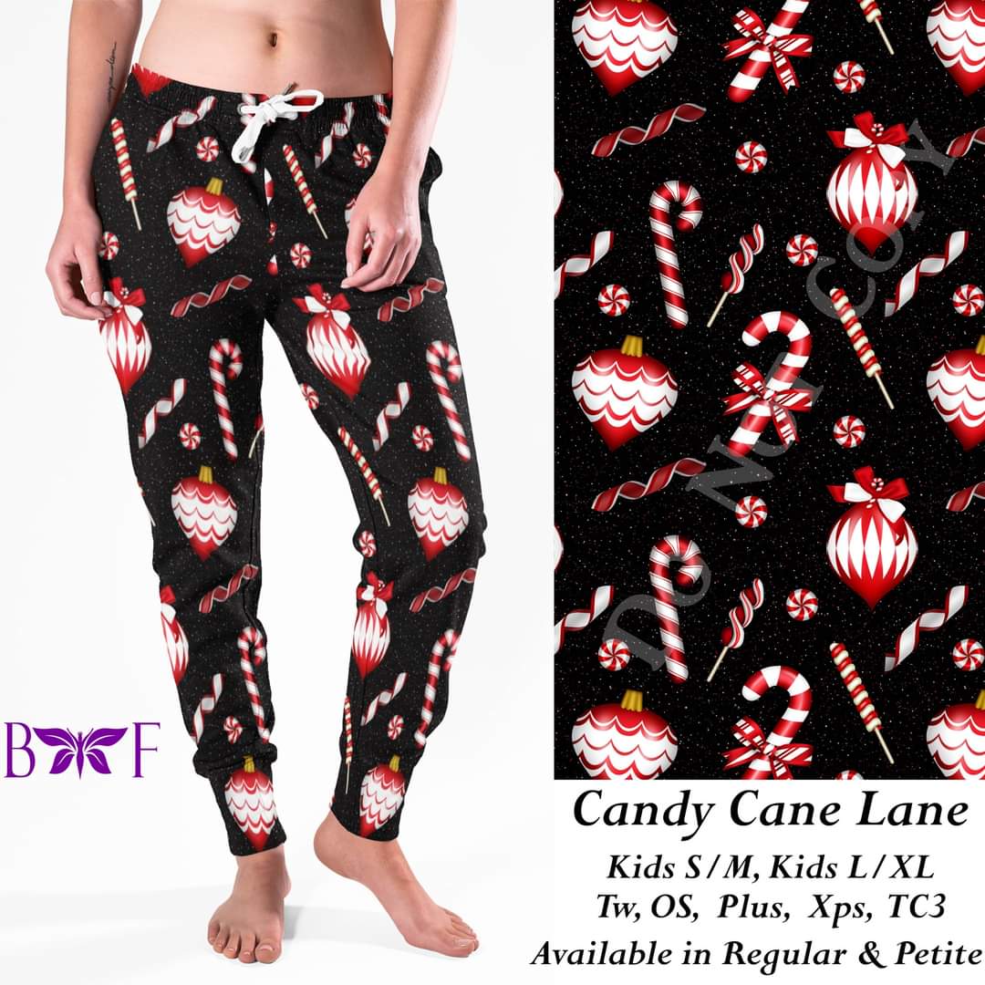 Candy cane lane capris
