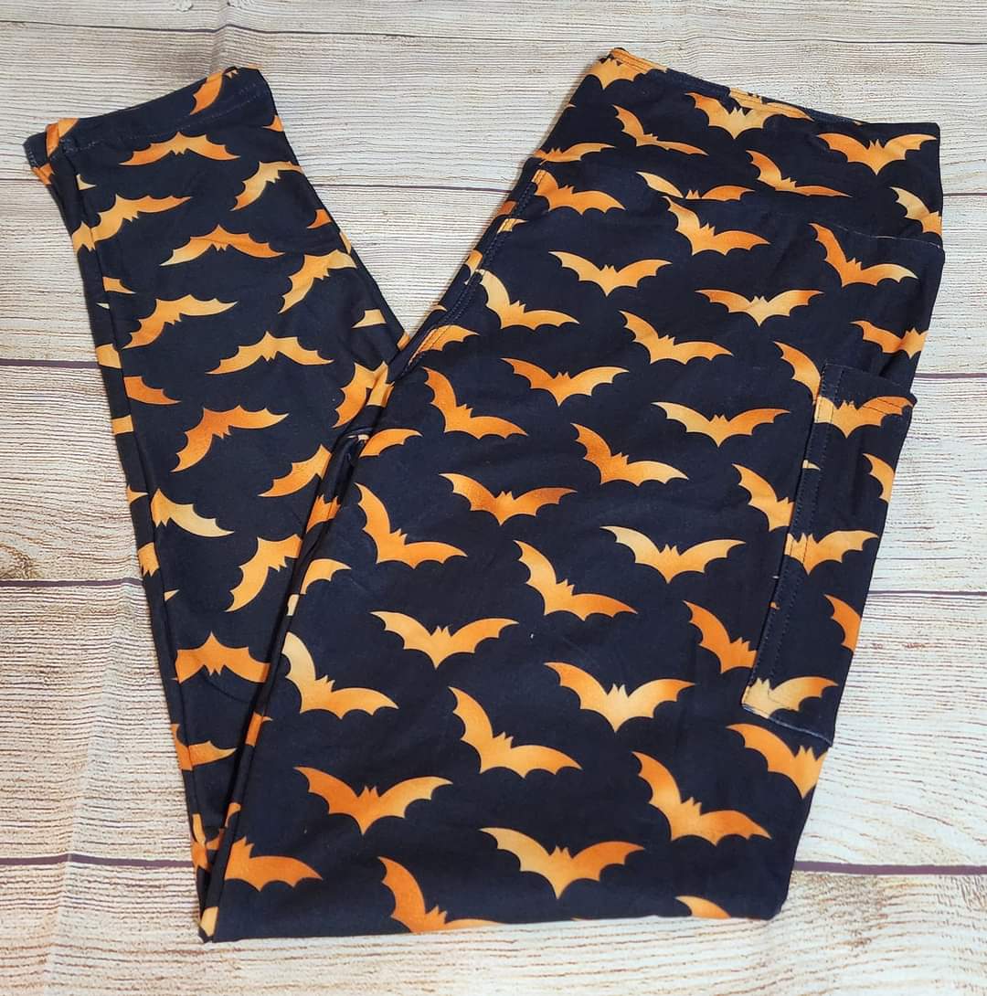 Copper Bats Full Length Leggings w/ Pockets