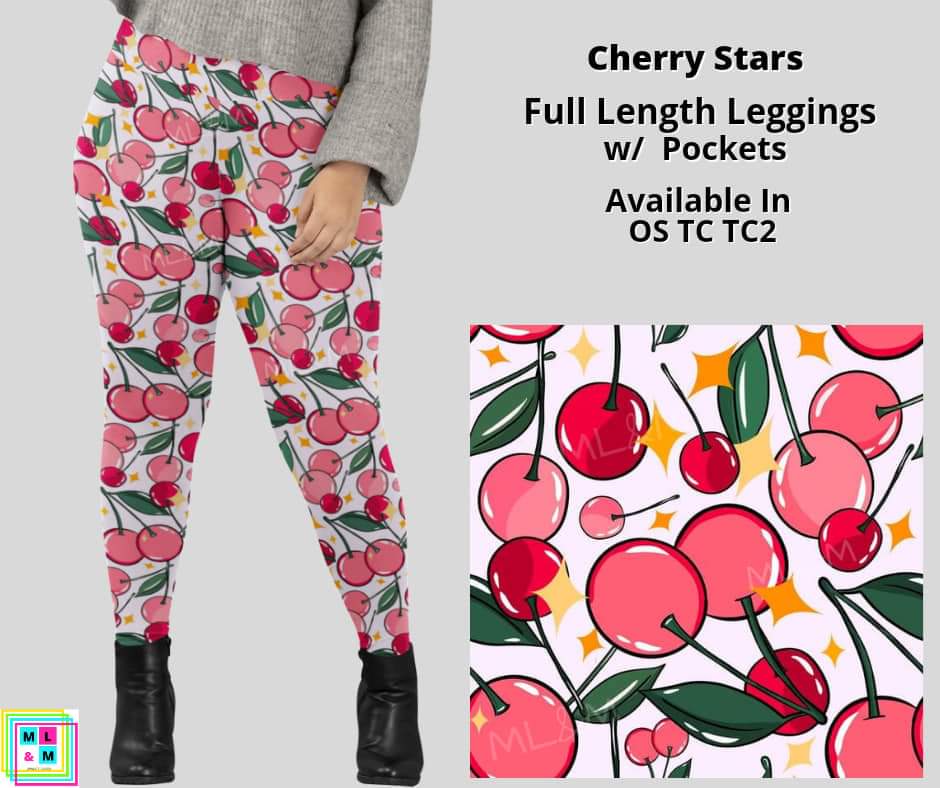 Cherry Stars Full Length w/ Pockets