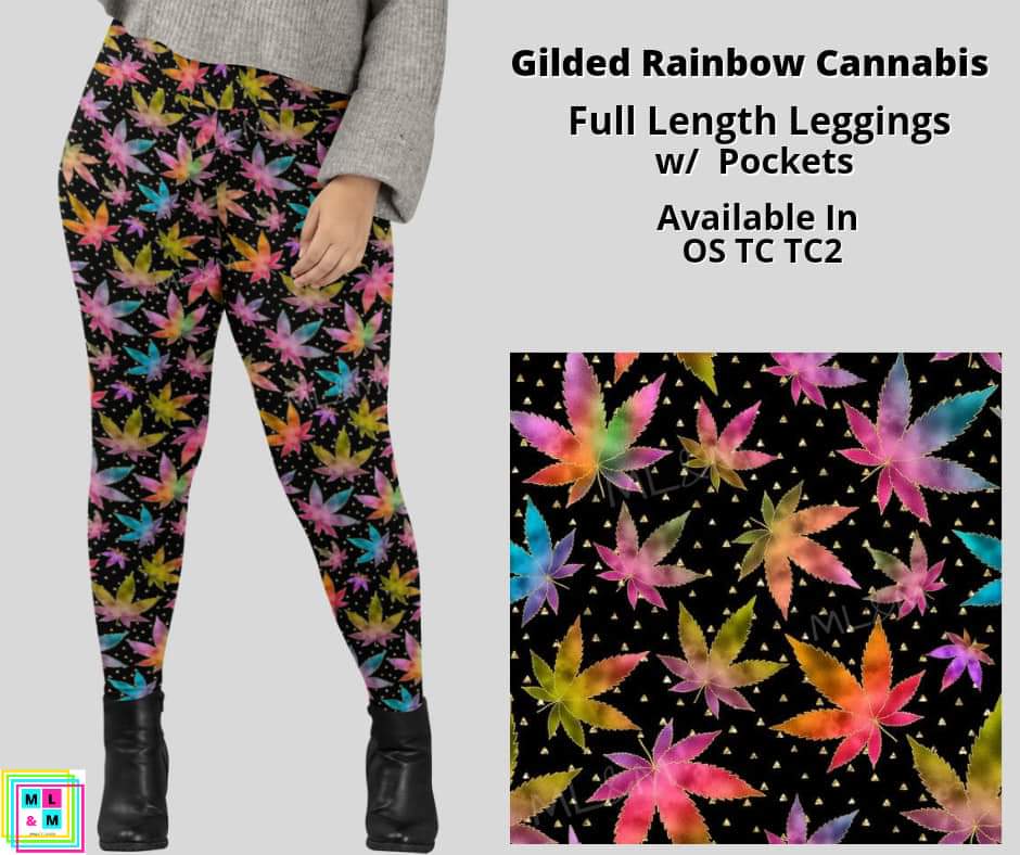 Gilded Rainbow Cannabis Full Length w/ Pockets