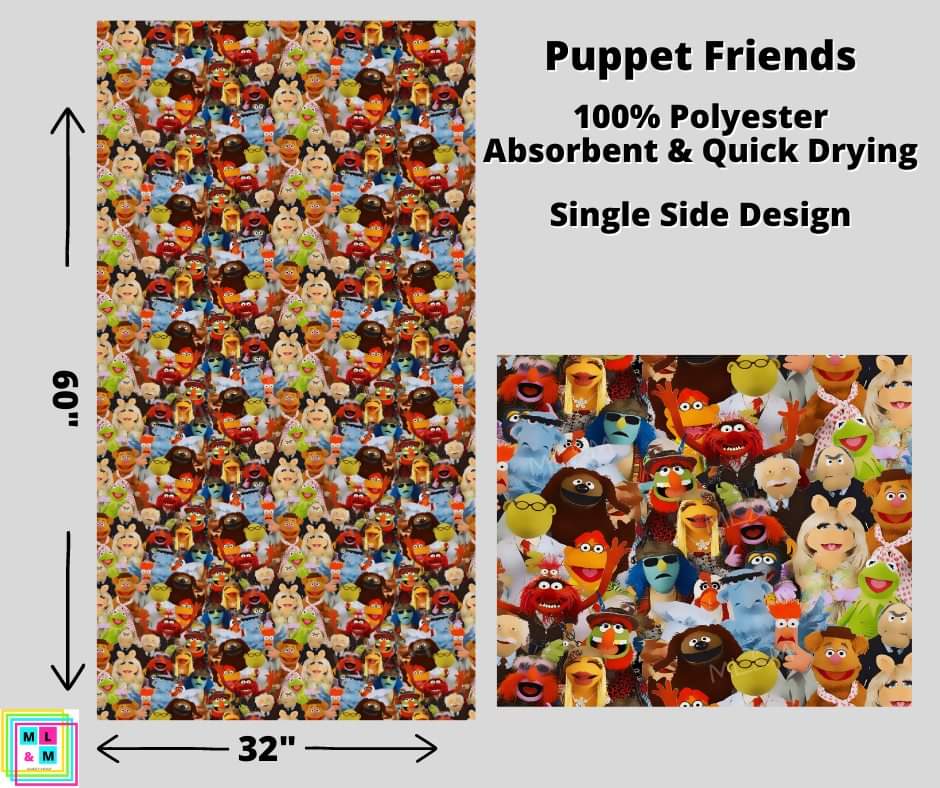 Puppet Friends Towel