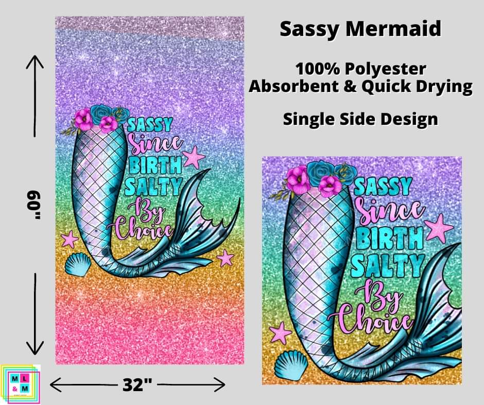 Sassy Mermaid Towel