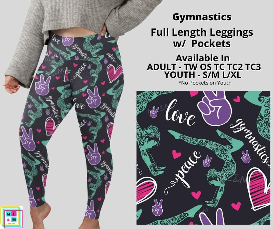 Gymnastics Full Length Leggings w/ Pockets