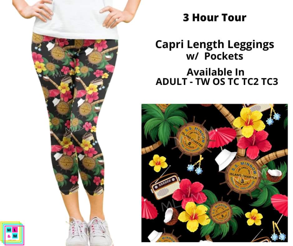 3 Hour Tour Capri Length w/ Pockets