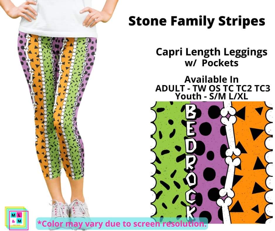 Stone Family Stripes Capri Length w/ Pockets