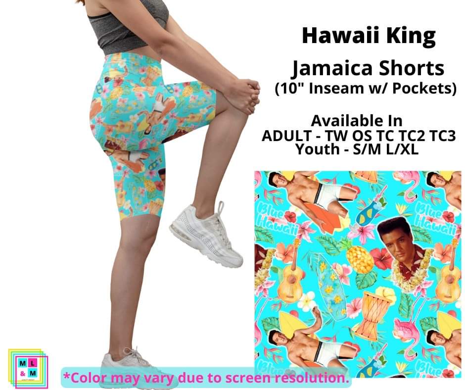 Hawaii King 10" Jamaica Shorts