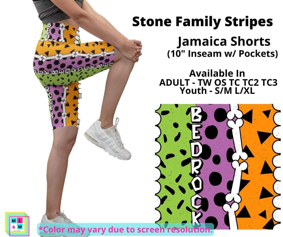Stone Family Stripe 10" Jamaica Shorts