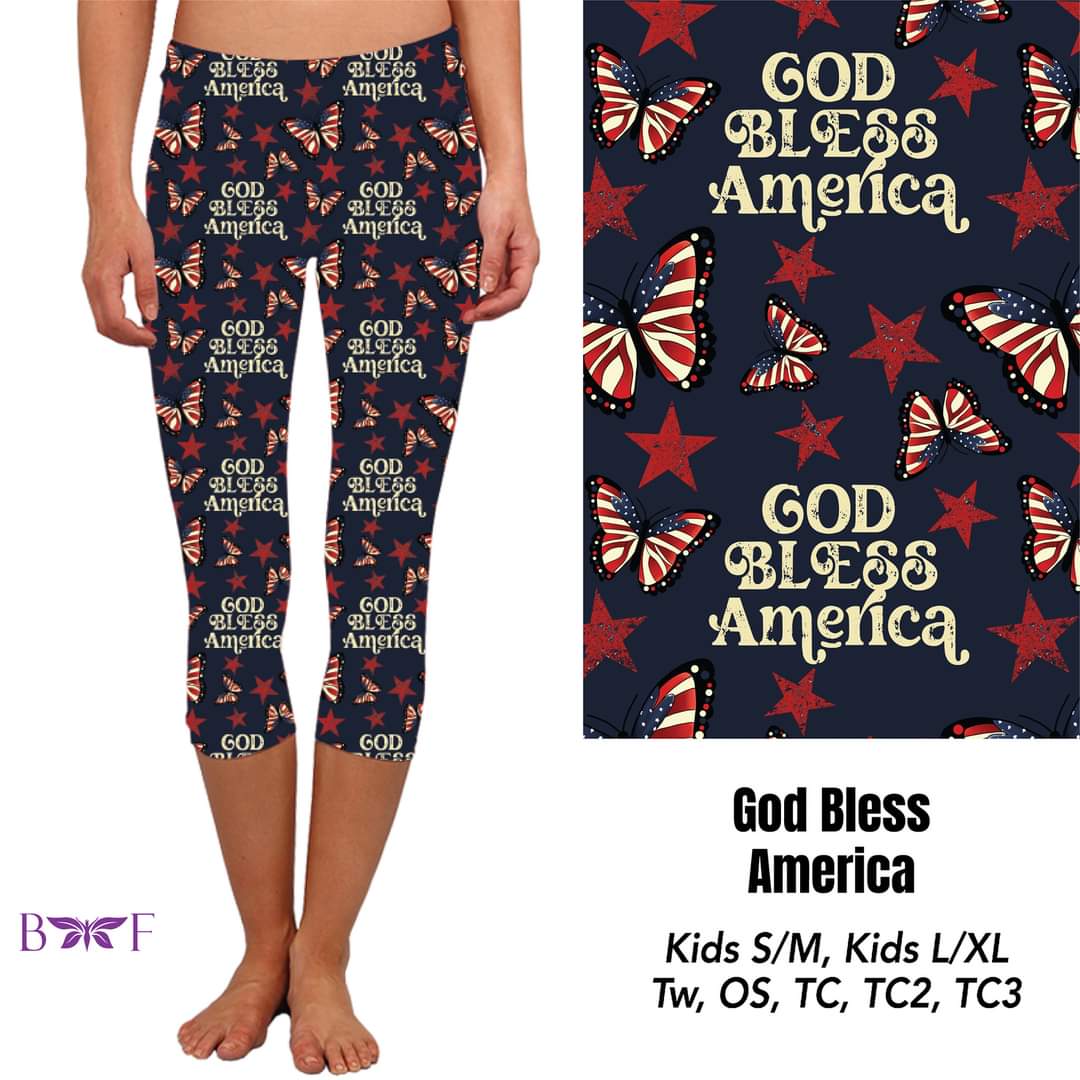 God Bless America Capris