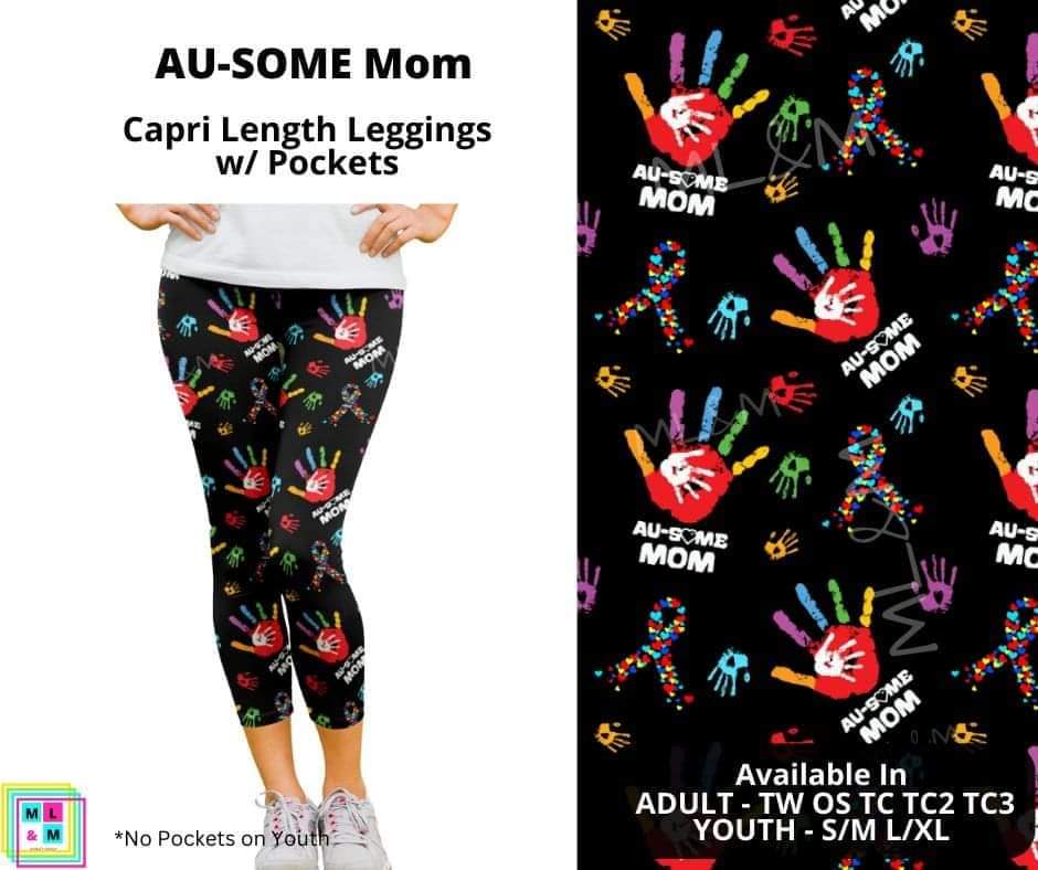 AU-SOME Mom Capri Length w/ Pockets