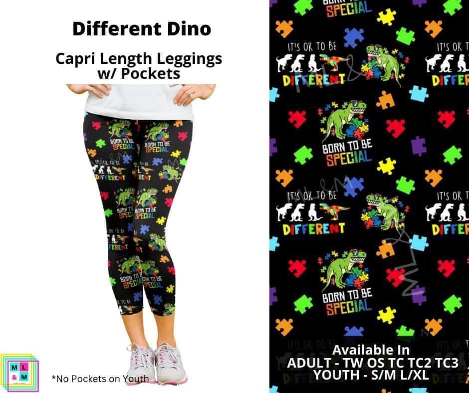 Different Dino Capri Length w/ Pockets