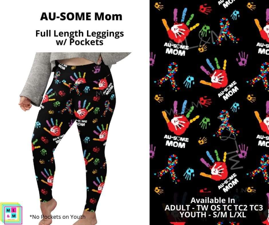 AU-SOME Mom Full Length Leggings w/ Pockets