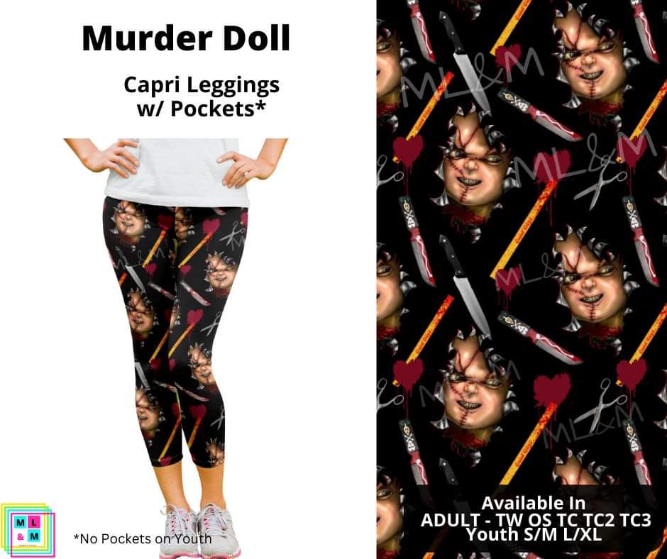 Murder Doll Capri Length w/ Pockets