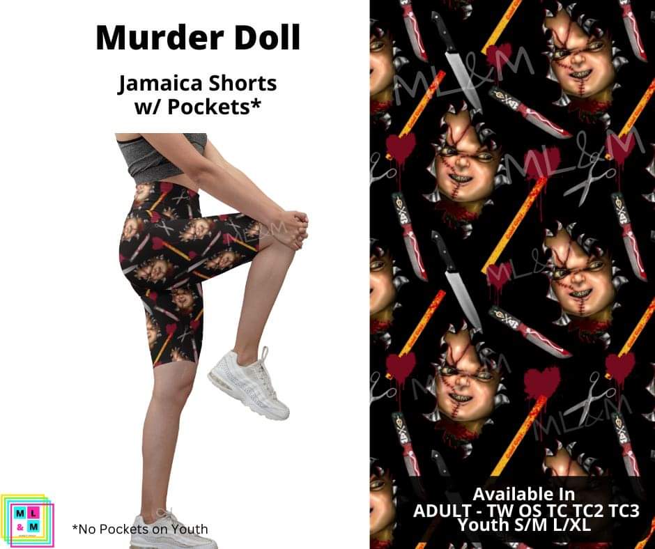 Murder Doll 10" Jamaica Shorts