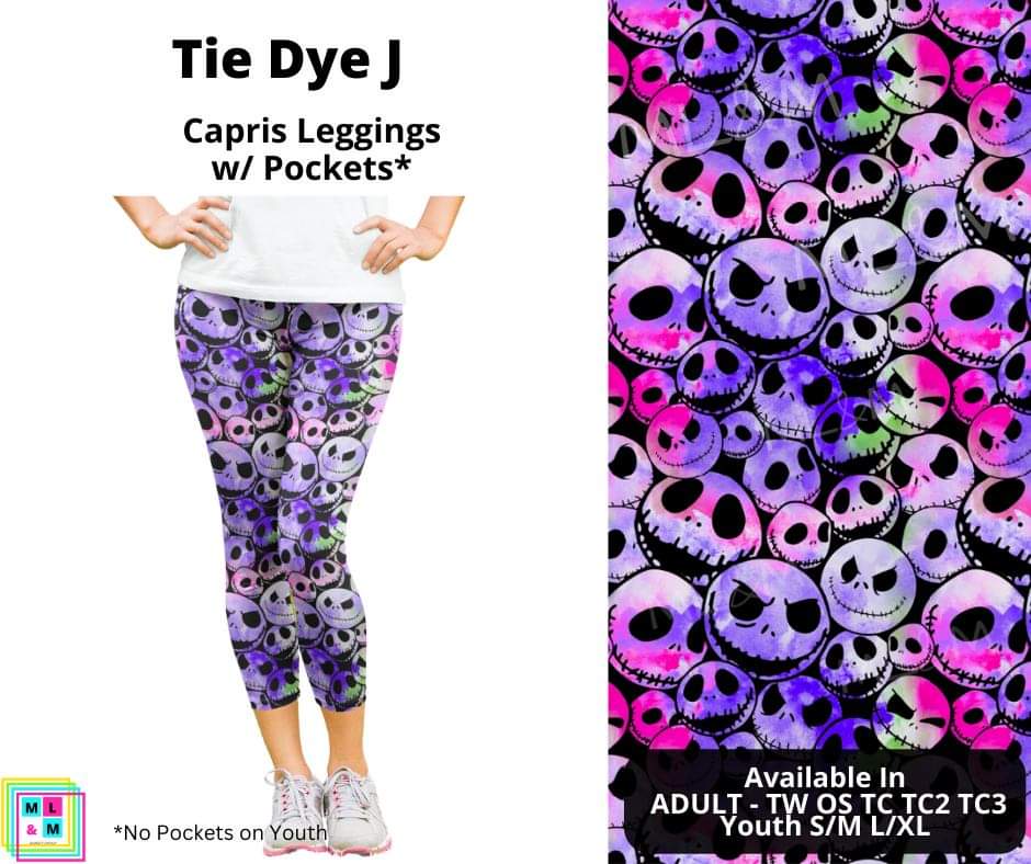 Tie Dye J Capri Length w/ Pockets