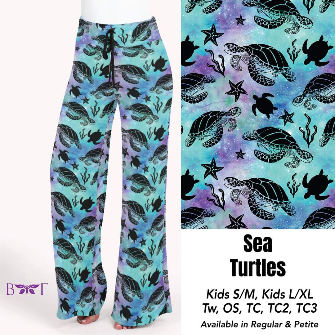 Sea Turtles biker shorts with pockets