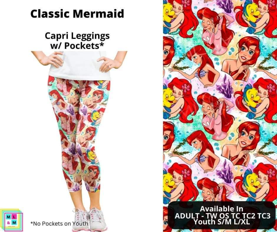 Classic Mermaid Capri Length w/ Pockets