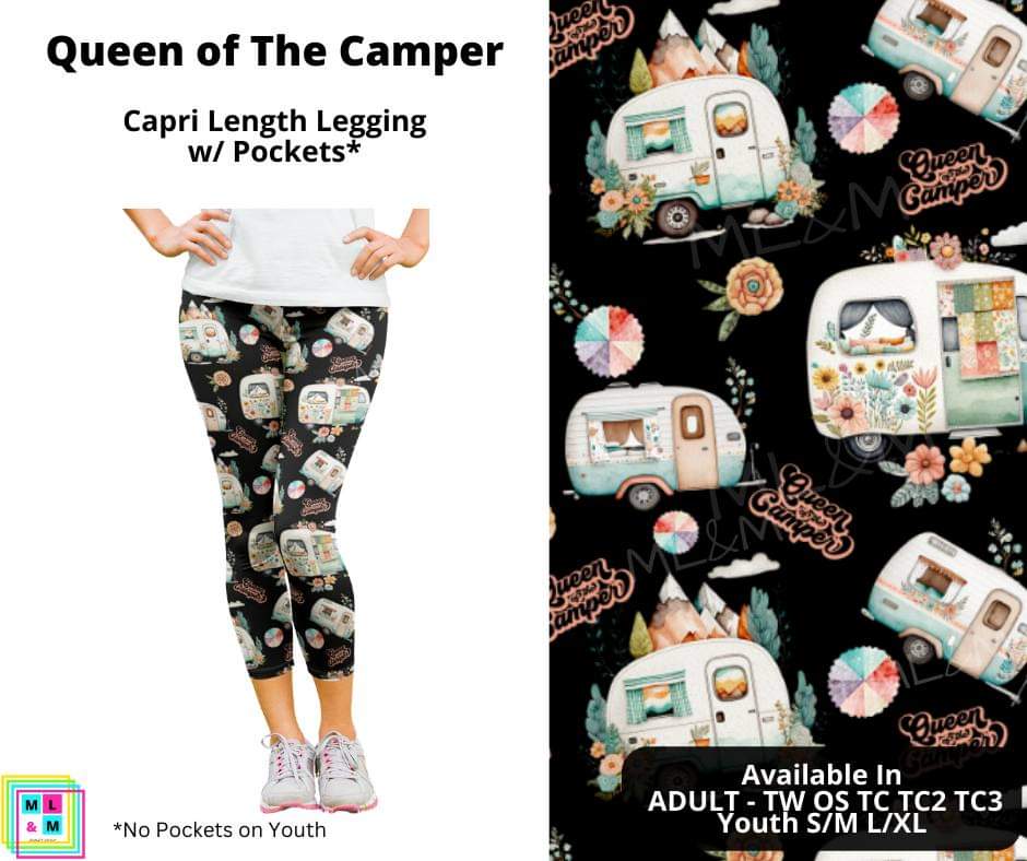 Queen of the Camper Capri Length w/ Pockets