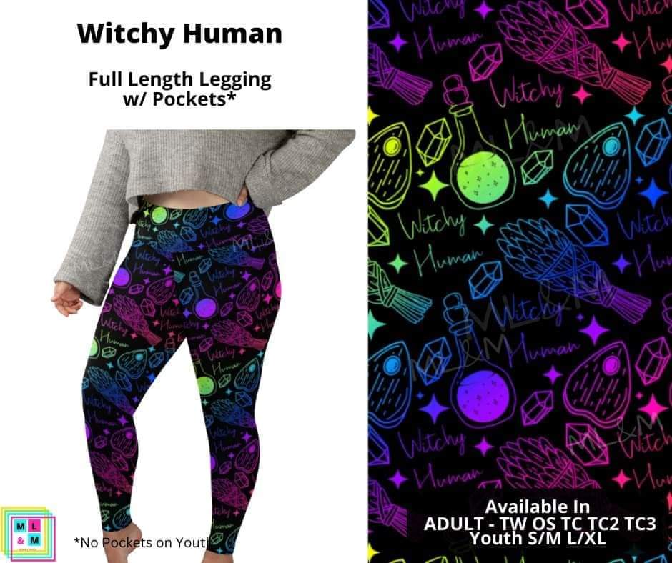 Witchy Human Full Length Leggings w/ Pockets