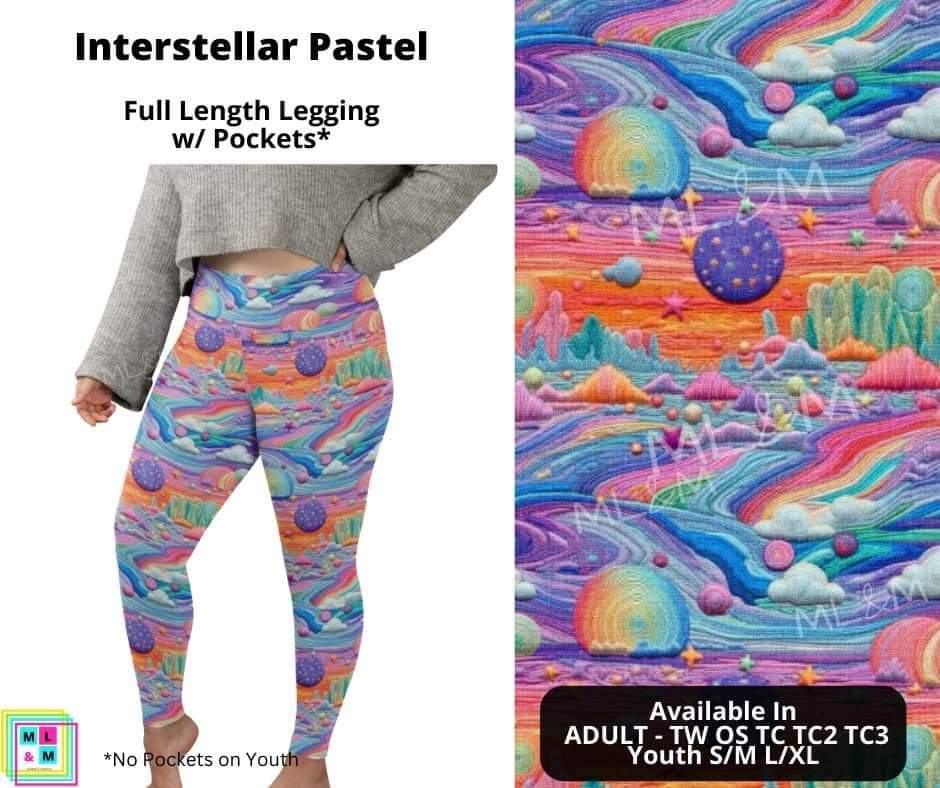 Interstellar Pastel Full Length Leggings w/ Pockets